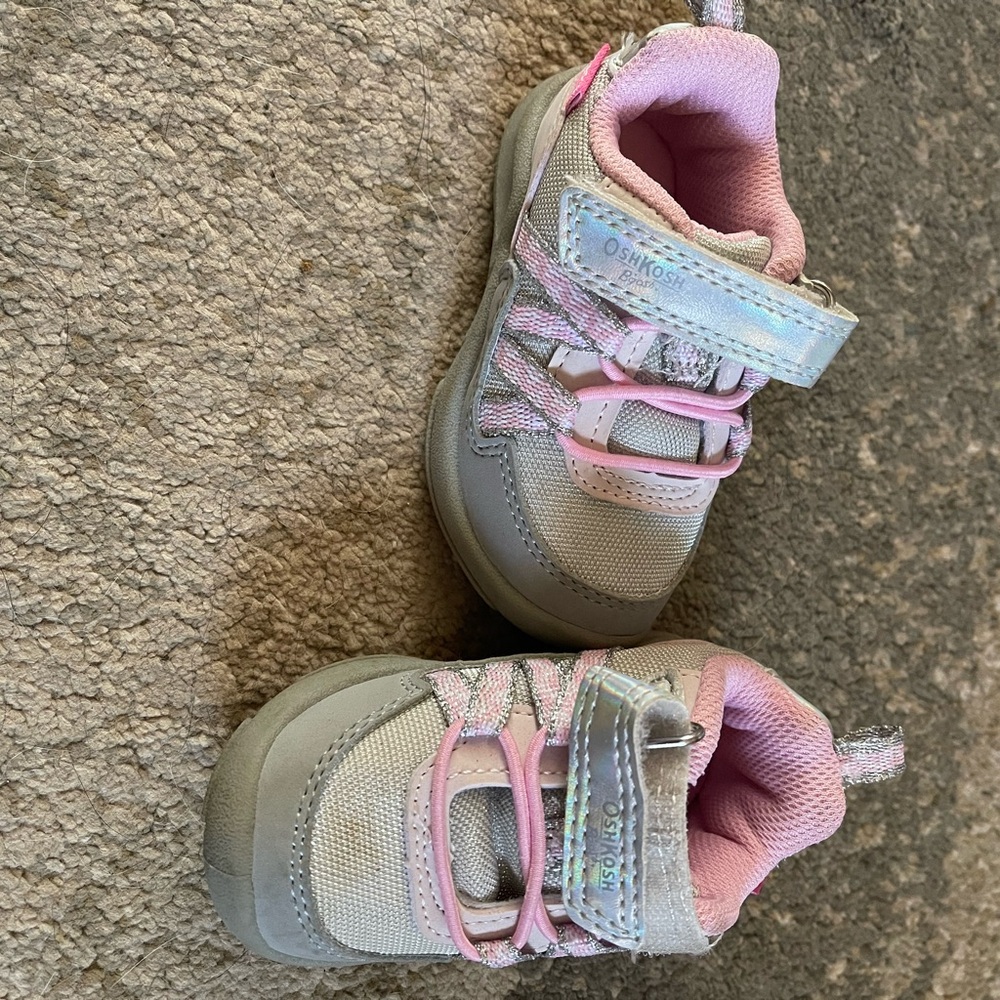 OshKosh B'gosh Pink and Gray Sneakers